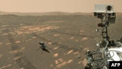 Pamje të helikopterit në Mars.