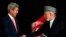 In addition to the two candidates, U.S Secretary of State John Kerry (left) will meet with Afghan President Hamid Karzai in Kabul.