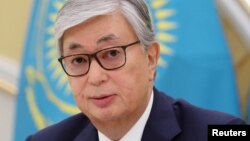 Касым-Жамарт Такаеў, абвешчаны пераможцам выбараў