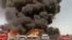 Truck parking in Dolat Abad, Kermanshah on Fire. July 28,2020