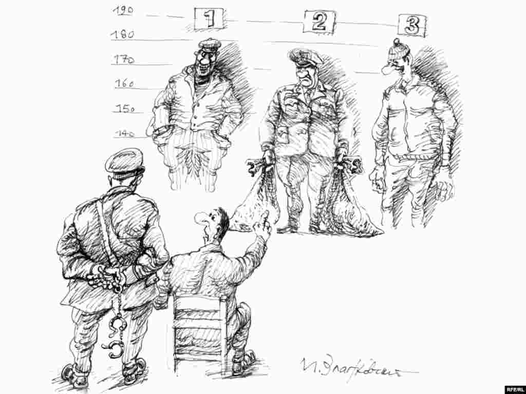 Rusiya - Mikhail Zlatkovsky-nin karikaturası. 19 oktyabr 2009