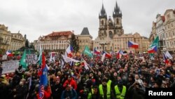 У Чехії протестували проти обмежувальних заходів 