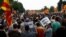 Антивладини протести во Скопје. 