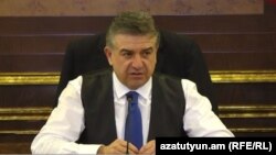 Премьер-министр Армении Карен Карапетян, Ереван, 2 ноября 2017 г.