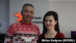 Өмүрбек Курманалиев жана Мээрим Доктурбекова.