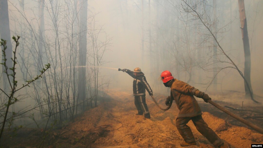 Vatrogasci gase požar u blizini sela Ragovka, 10. april