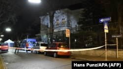 Поліція обгородила територію біля резиденції іранського посла після нападу у Відні, Австрія, 12 березня 2018 року