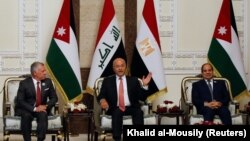 دیدار رئیس جمهور مصر و پادشاه اردن با رئیس جمهور عراق