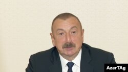 Azerbaijan -- President Ilham Aliyev participates in Nizami Ganjavi International Center’s web discussion-20May2021