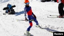 Ванесса-Мей на тренуванні під Сочі, 13 лютого 2014 року