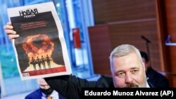 დმიტრი მურატოვი, "ნოვაია გაზეტას" მთავარი რედაქტორი და მშვიდობის დარგში ნობელის პრემიის ლაურეატი