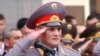 Armenia -- National police chief Hayk Harutiunian at an official ceremony in Yerevan, April 16, 2003. 