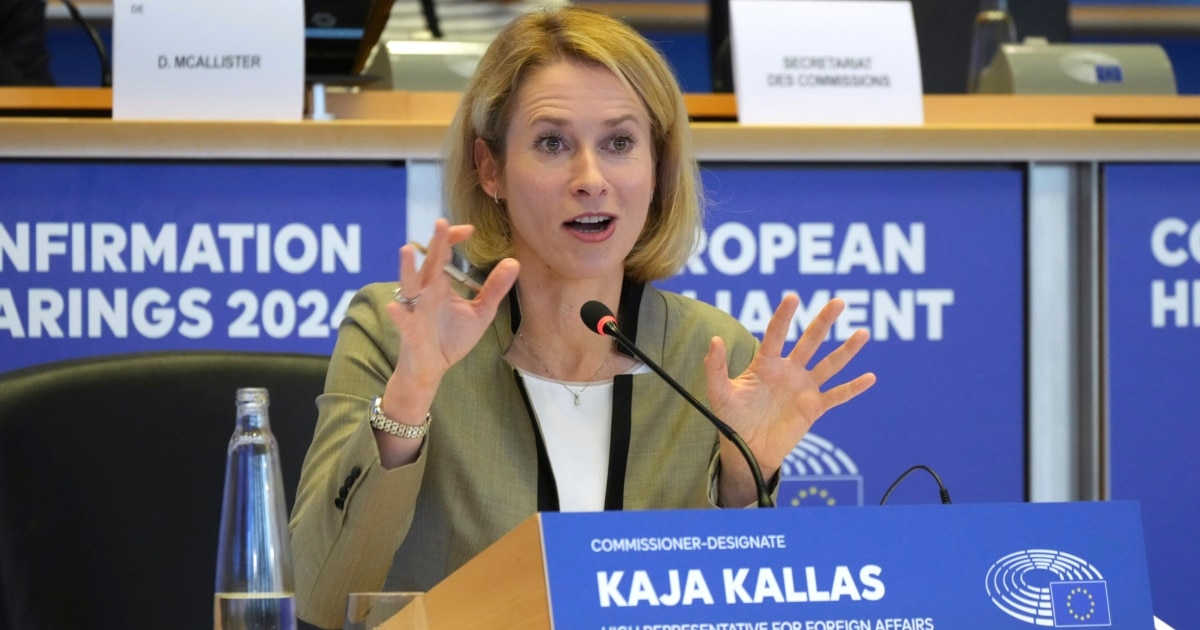With U.S. Ties In The Balance, Kallas Seeks Bold EU Stance On Russia ...