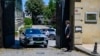 A European delegation leaves the Iranian Consulate following nuclear talks, in Istanbul, Turkey, on July 25