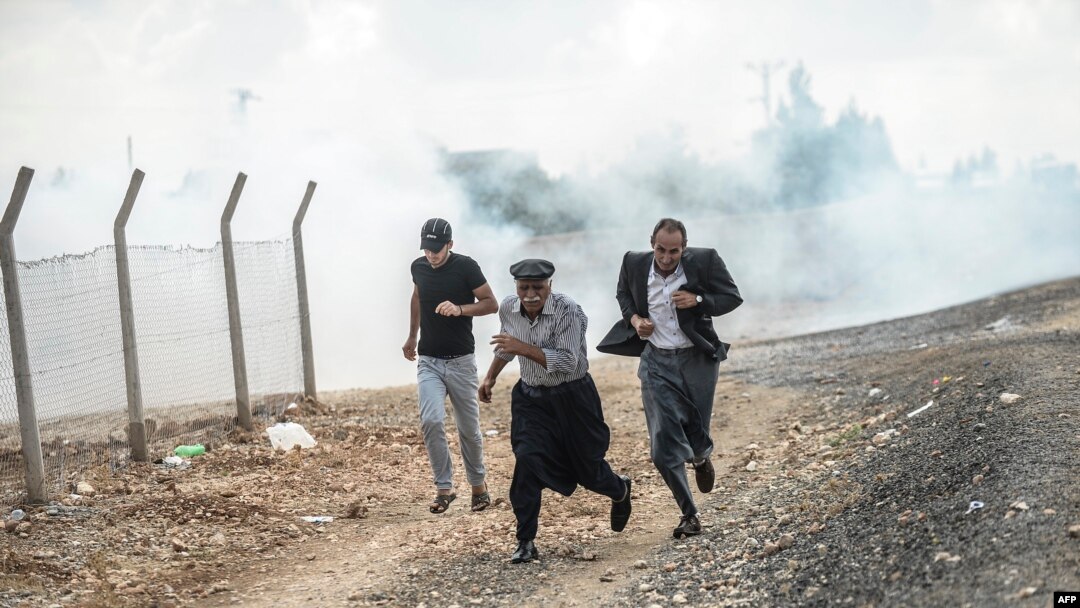 Suruçda kürdlərin polisdə toqquşması - 2014 