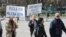 Protest radnika Kosmosa u Banjaluci, april 2015.