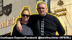 Колаж на Каролина Кьолер-Тонова и Йордан Тонов с прякор Данчо Пръча