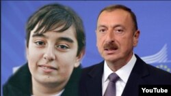 Azerbaijani President Ilham Aliyev and his son Heydar Aliyev (combo photo)