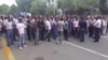 WATCH: Azerbaijani Police Clash With Protesters In Mingachevir (natural sound)