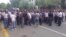 WATCH: Azerbaijani Police Clash With Protesters In Mingachevir (natural sound)