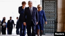 Italy's newly appointed Deputy Prime Minister and Foreign Minister Antonio Tajani attends a swearing-in ceremony at the Quirinale Palace in Rome on October 22.