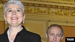 Jadranka Kosor i Vladimir Putin poslije sastanka u Moskvi