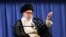 Iranian Supreme Leader Ayatollah Ali Khamenei addresses a ceremony with Iranian clerics in Tehran on July 16.