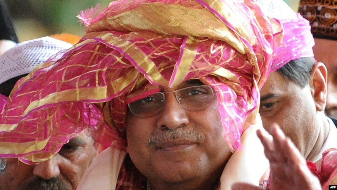 Pakistan's President Asif Ali Zardari on a recent visit to India