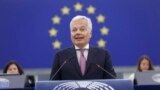 Didier Reynders, az EU igazságügyi biztosa 2023. június 14-én felszólal az Európai Parlamentben