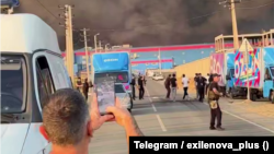 У склада Ozon в Дагестане после атаки БПЛА 