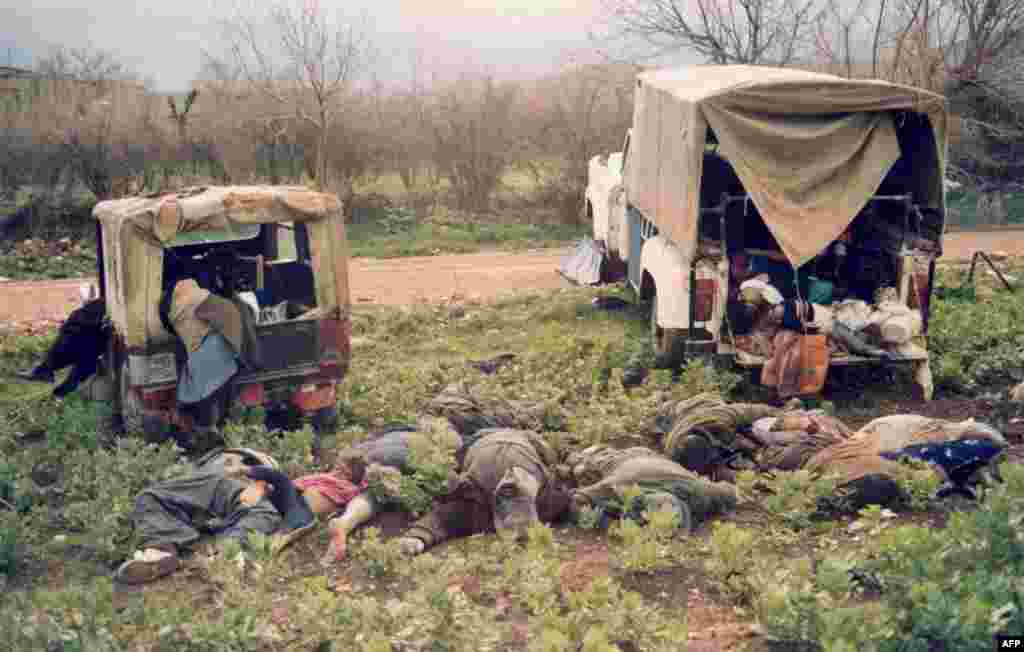 Kurdi ubijeni korištenjem kemijskog oružja na sjeveroistoku Iraka, Halabja, 16. mart 1988. 