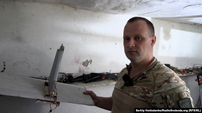 «Стюард» показує залишки російського ударного БпЛА літакового типу «Молнія»