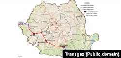 Proiectul gazoductului BRUA în România.