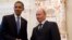 Freedom House has urged U.S. President Barack Obama (left) to "think twice" before traveling to Russia to meet President Vladimir Putin before September's G20 summit.