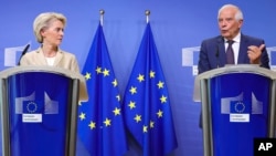 ԵՄ արտաքին քաղաքականության և անվտանգության հարցերով բարձր հանձնակատար Ժոզեպ Բորել և Եվրահանձնաժողովի նախագահ Ուրսուլա ֆոն դեր Լայեն, արխիվ