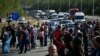 Miners and energy workers block a highway near Dupnitsa as they protest against the government plans for the coal industry on September 29.