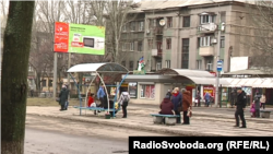 У центрі Горлівки набагато велелюдніше