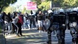 Sukob policije i protivnika Parade ponosa u Podgorici, oktobar 2013.