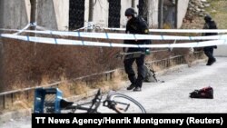 Policija na mestu eksplozije u Stokholmu