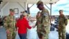 Kosovo: Senator Joni Ernts during the celebrations for 4th of July in Bondsteel Camp 