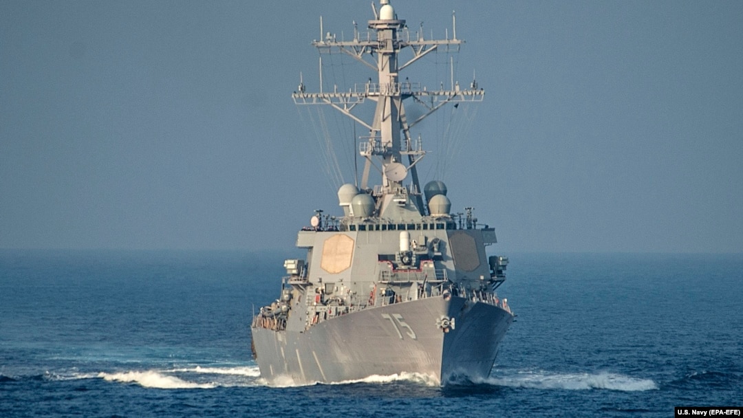 The U.S. Navy vessels include three Arleigh Burke-class Aegis destroyers. (file photo)