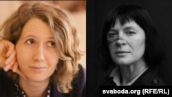 Каляж: Алена Казлова (зьлева), Сьвятлана Курс