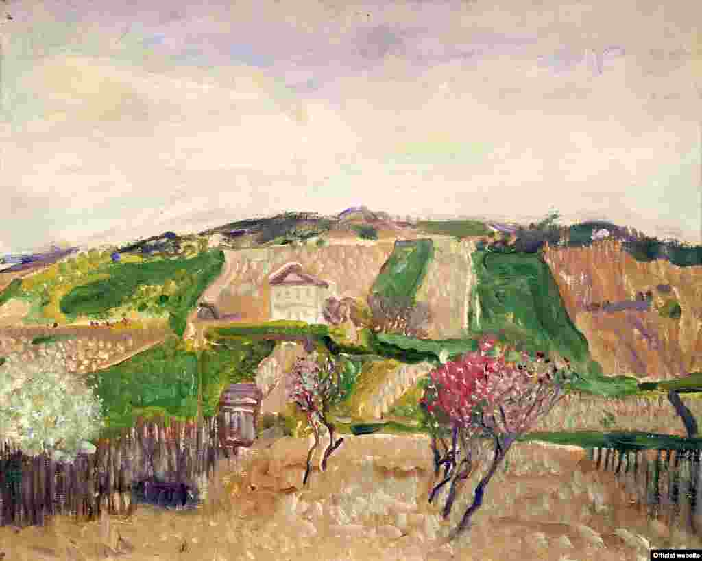 Richard Gerstl, Grinzing, Spring 1906, Oil on canvas, 29,7 x 40,2 cm, Private collection, Courtesy Galerie St. Etienne, New York