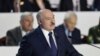 Aljakszandr Lukasenka beszédet tart 2021. február 11-én. 