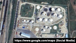Супутникове фото нафтобази «Гвардійське» в окупованому Криму