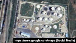 Нефтебаза Atan в Гвардейском. Фото со спутника