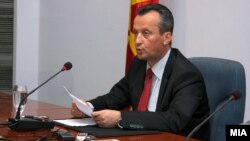 Претседателот на Собранието Трајко Вељаноски. 