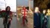 Some of the six political prisoners freed on bail from prisons in Iran. October 26, 2019