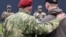 A recruitment center for contract military service in Balashikha, east of Moscow, in May