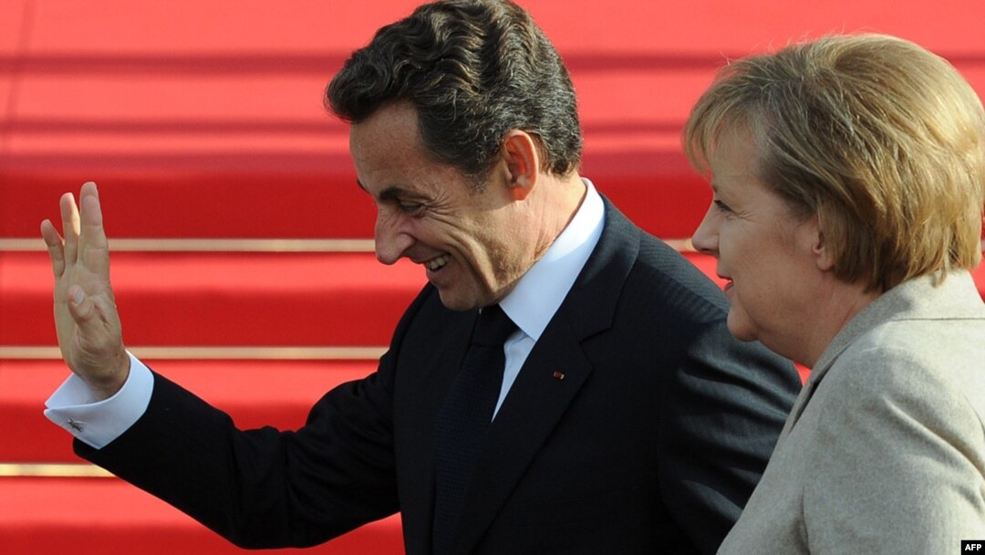 Nicolas Sarkozy i Angela Merkel